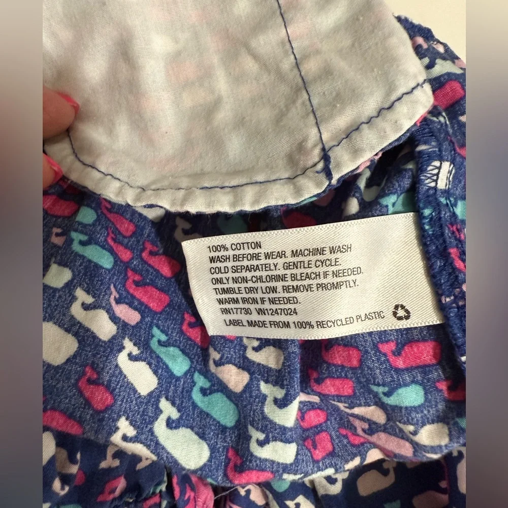 Vineyard Vines Whale 🐳 Pattern Dress Size 3T